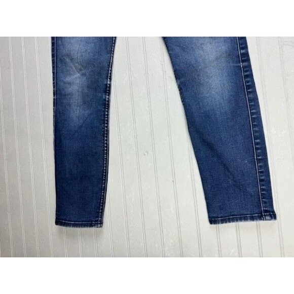7 For All Mankind Size 24 WomensJeans Ankle Skinny Low Rise Stretch Med Wash - Picture 5 of 5